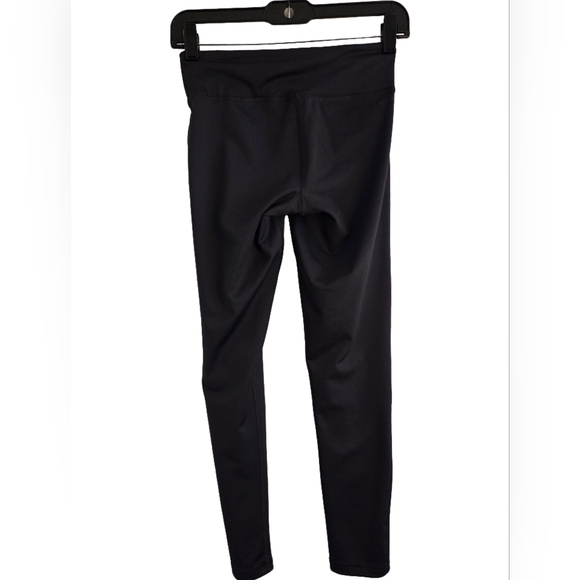 adidas Pants - ADIDAS FULL LENGTH BLACK CLIMALITE LEGGINGS W/BLACK WRITING sz S PRELOVED